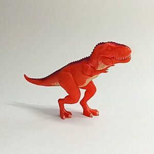 Orange T-Rex Toy Dinosaur, ROARS & Eyes Light Up